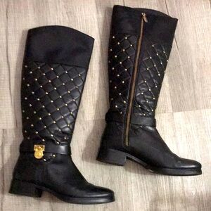 Michael Kors Black Leather Boots